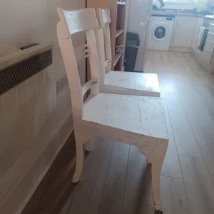 Four White Dining Chairs - Image 8