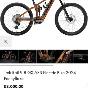 Trek Rail 9.8 GX AXS Electric Bike - Image 8