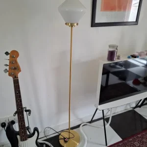 John Lewis gold metal living room lamp - Image 2