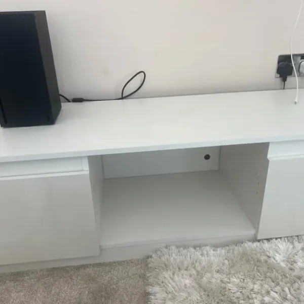 White TV stand