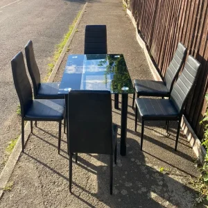 Dining table with 4 chairs - Image 2