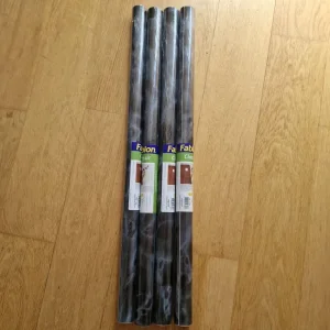 8Mtrs of Self Adhesive Vinyl Wrap Film for Kitchen Worktops, Black Marble Effect