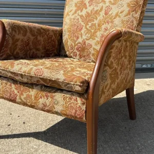 Vintage Parker Knoll 749 Froxfield Armchair – Original Tapestry Fabric - Image 2
