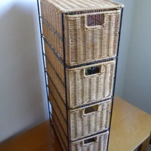 Neat little four drawer cane unit