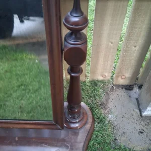 Antique Mahogany Dressing Table Mirror - Image 2