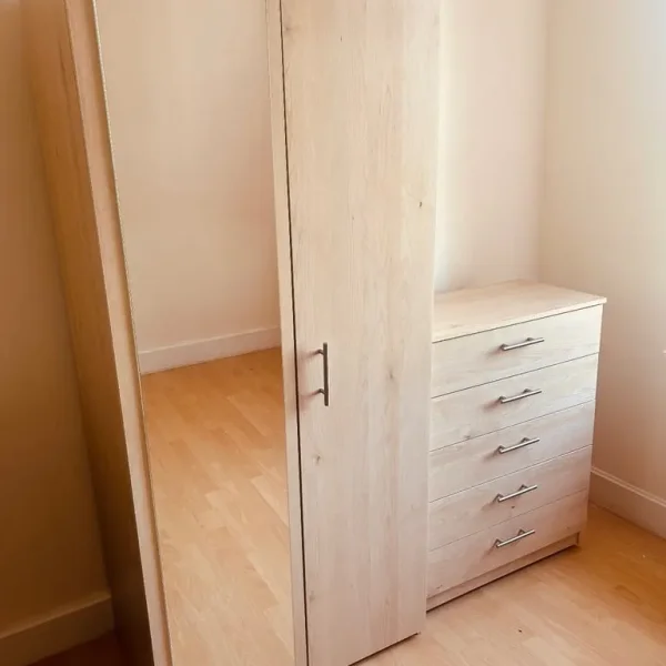 Wardrobe and chest of drawers