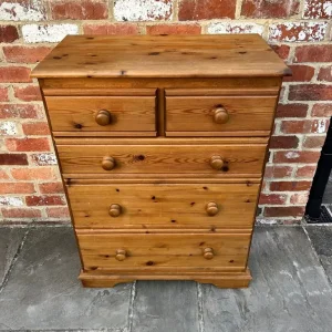 Solid Pine Chest of Drawers - Image 2