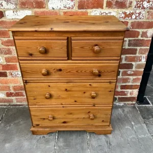 Solid Pine Chest of Drawers - Image 6