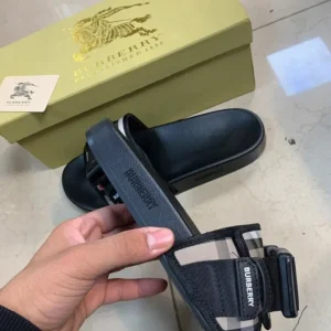 Burberry Buckled Vintage Slides - Image 3