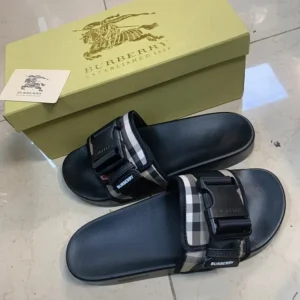 Burberry Buckled Vintage Slides - Image 5