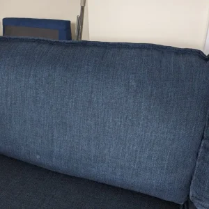 Blue 3 seater sofa - Image 3