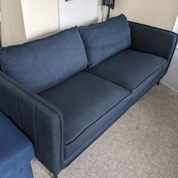 Blue 3 seater sofa