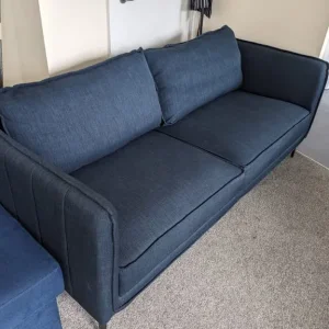 Blue 3 seater sofa