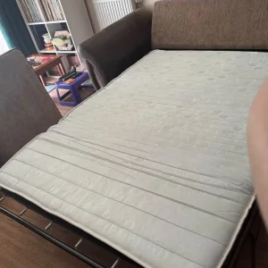 DFS corner sofa bed with ottoman foot stool - Image 4