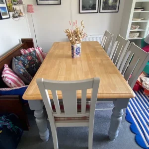 Farmhouse Kitchen Table & 4 x Chairs