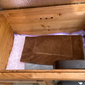 Outdoor Wooden Cat House with Cat Flap - Image 4