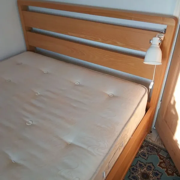 Ottoman wooden double bed frame