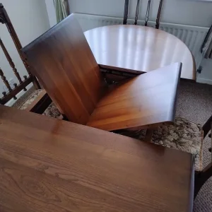 Ercol dining table and 4 chairs - Image 2