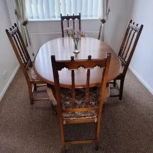 Ercol dining table and 4 chairs
