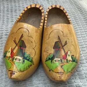 Vintage Holland Wooden Clogs – Size UK 5.5-6 - Image 2