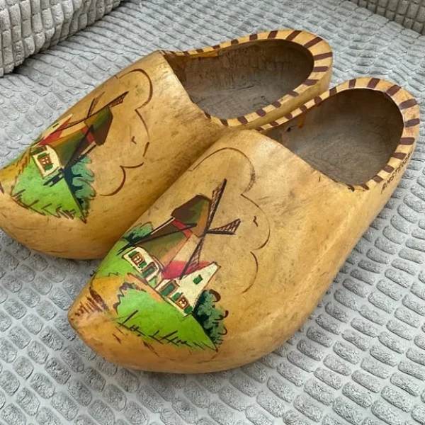 Vintage Holland Wooden Clogs – Size UK 5.5-6