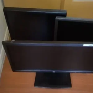3 PC Monitors – HP, Dell, Belnea