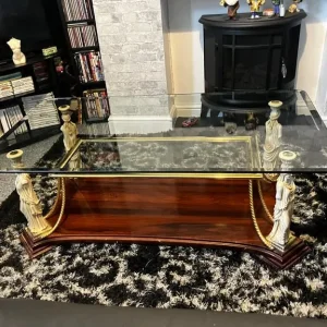 Heavy oak coffee table - Image 7