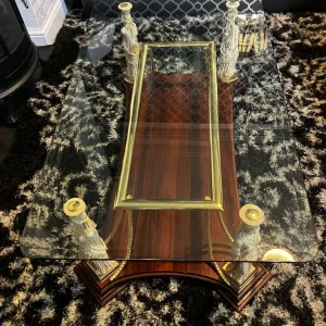 Heavy oak coffee table - Image 8