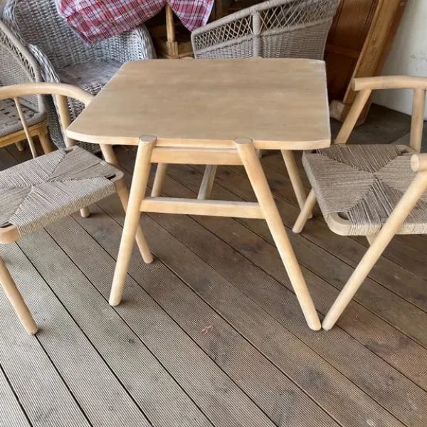 Bistro set John Lewis table and 2 chairs