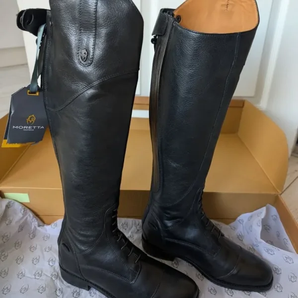 Shires Moretta Pietra Riding Boots - Black, Size 6