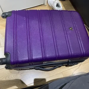Purple suitcase