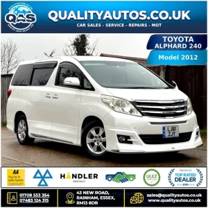 2012 Toyota Alphard 2.4L Auto, 8-Seater, Fresh Import, ULEZ Compliant