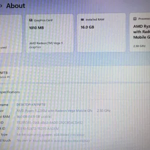 HP 255 G7 15.6" Laptop with Ryzen 3 and 16GB RAM - Image 7