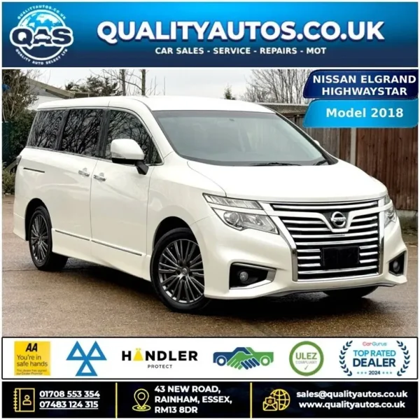 2018 Nissan Elgrand 2.5L Auto Petrol 7-Seater