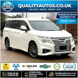2018 Nissan Elgrand 2.5L Auto Petrol 7-Seater