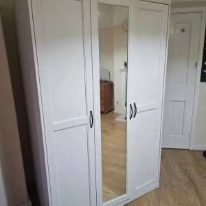 ikea SONGESAND 3-door mirrored wardrobe