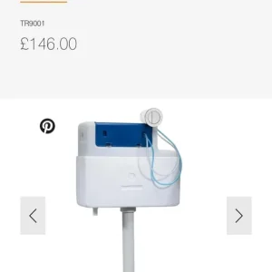 ROPER RHODES TORRENT CONCEALED CISTERN - BOTTOM INLET - Image 2