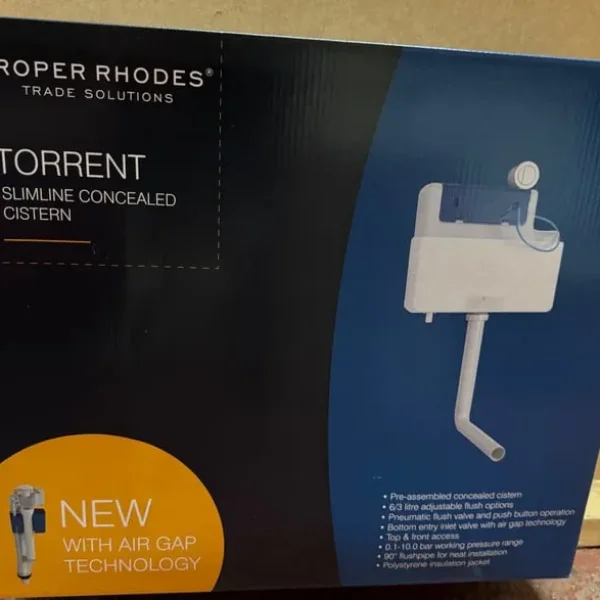 ROPER RHODES TORRENT CONCEALED CISTERN - BOTTOM INLET