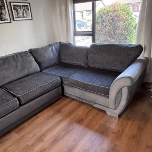 Grey Corner Sofa - Image 4