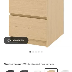 2x IKEA MALM chest of drawers - Image 2
