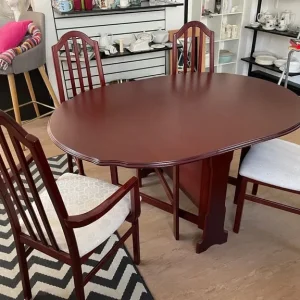 Folding Dining Table and 4 Chairs