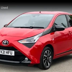 2021 Toyota Aygo X-Trend 1.0 Auto – Red & Black, Low Mileage, Full Service History - Image 3