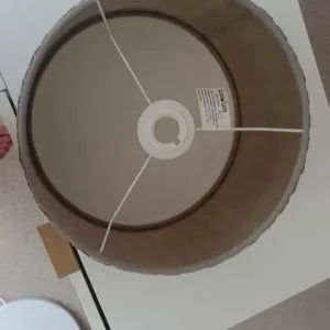 Modern Felted Circular Grey Lampshade - Image 3