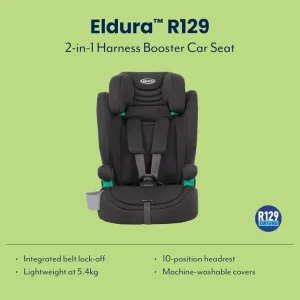 Graco Eldura R129 Harness Booster Midnight Black - Image 5