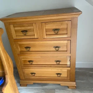 Sleigh Kingsize Bedstead & Drawers Set - Image 7