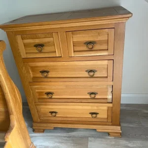 Sleigh Kingsize Bedstead & Drawers Set - Image 8