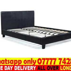 LEATHER BED AND MATTRESS SET – SINGLE, SMALL DOUBLE, DOUBLE - Image 3