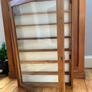Solid wood display cabinet