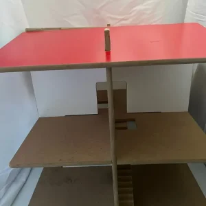 Pintoy Red and White Open-Sided Dolls House - Image 6