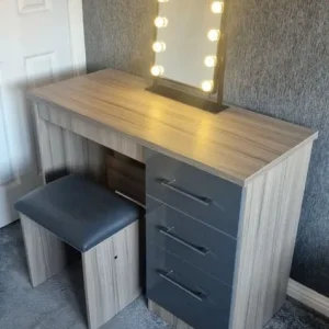 Dressing Table with Stool and Mirror